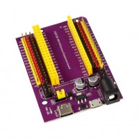 38 Pin ESP32 GPIO Expansion Board with Type-C USB and Micro USB Dual Interface for ESP32 ESP-32 ESP-32S Development Board - Purple Color