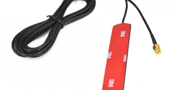 Buy GSM Antenna 3dBi Sticker Patch Antenna - 3 Meter Cable - SMA Male ...