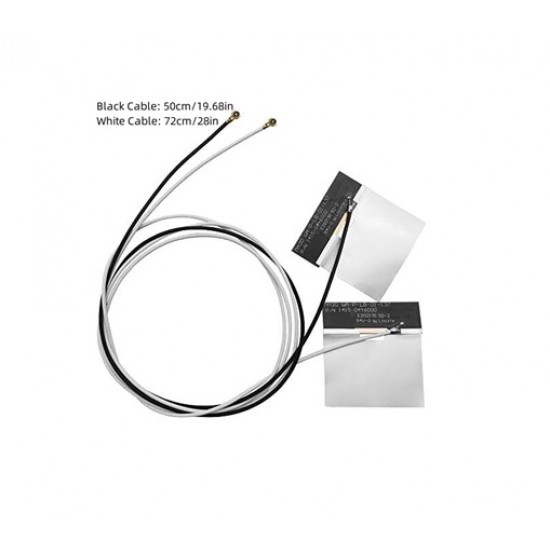 3dBi 2.4GHz/5GHz/6GHz Tri-Band WiFi 6E Internal FPC Antenna – MHF4 IPEX 4 – Pack of 2