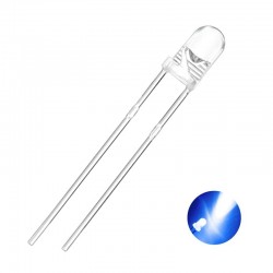 LED - 204UBC 3mm Blue Round Type LED - Everlight