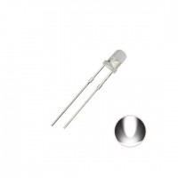 3mm Basic Focus LED - White