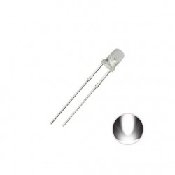3mm Basic Focus LED - White
