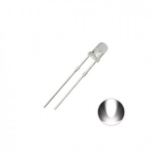 3mm Basic Focus LED - White 3mm Basic Focus LED - White