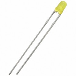 LED - Basic Yellow - 3mm - Diffused - 150-200 mcd