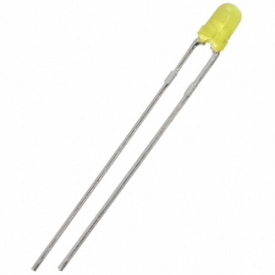 LED - Basic Yellow - 3mm - Diffused - 150-200 mcd