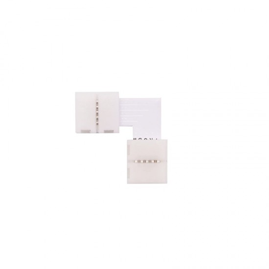 3 Pin 10mm L Shaped Solderless LED Strip Connector For WS2812B / WS2811