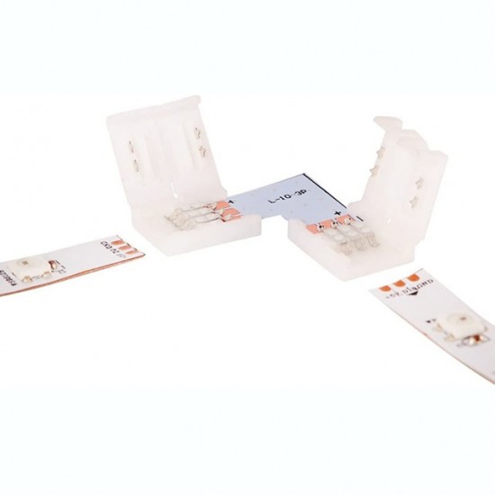 3 Pin 10mm L Shaped Solderless LED Strip Connector For WS2812B / WS2811