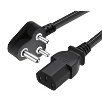 3 Pin AC Power Cord Cable with C13 Female Connector - 10A 250V - 1.5 Meter Cable Length