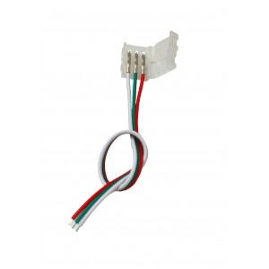 3 Pin 10mm Solderless LED Strip Connector For WS2812B / WS2811  - 15cm Wire