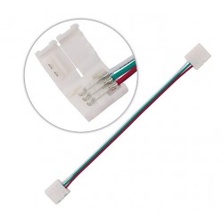 3 Pin 10mm Solderless LED Strip Connector For WS2812B / WS2811 - Double End - 15cm Wire 3 Pin 10mm Solderless LED Strip Connector For WS2812B / WS2811 - Double End - 15cm Wire
