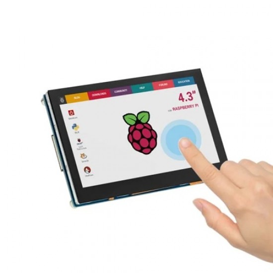 Elecrow 4.3inch DSI display 800x480 IPS touch screen compatible with Raspberry Pi 4B/3B+/3B (MPN:DSI46349I)