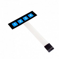 1x4 4 Key Matrix Membrane Type Switch Keypad