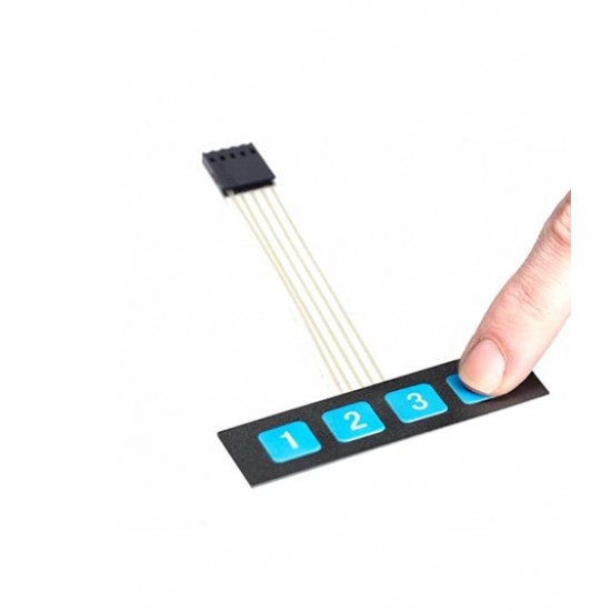 1x4 4 Key Matrix Membrane Type Switch Keypad