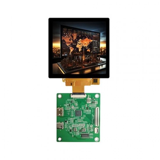 Viewe 4 Inch 720X720 MIPI DSI TFT LCD Display With HDMI Driver Board (UEDX72720040-HMD-RB-A) Viewe 4 Inch 720X720 MIPI DSI TFT LCD Display With HDMI Driver Board (UEDX72720040-HMD-RB-A)