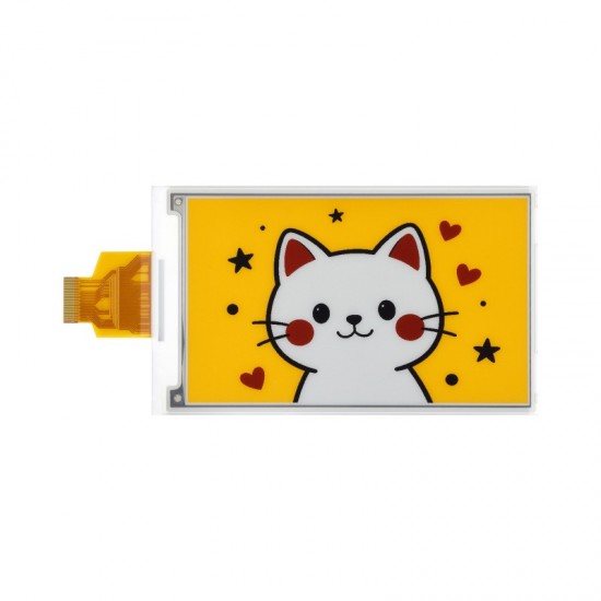 Waveshare 4.26inch E-Paper Raw Display (G), 800 × 480 Resolution, Red/Yellow/Black/White, SPI Communication Interface, Standard Raspberry Pi 40PIN GPIO Header [Driver Board Not Included]