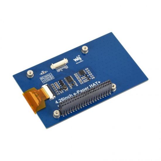 Waveshare 4.26inch E-Paper Display Module (G), 800 × 480 Resolution, Red/Yellow/Black/White, SPI Communication Interface, Standard Raspberry Pi 40PIN GPIO Header Waveshare 4.26inch E-Paper Display Module (G), 800 × 480 Resolution, Red/Yellow/Black/White, SPI Communication Interface, Standard Raspberry Pi 40PIN GPIO Header
