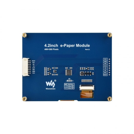 4.2inch E-Paper / E-Ink Display Module (G), 400x300, Red/Yellow/Black/White, SPI Interface