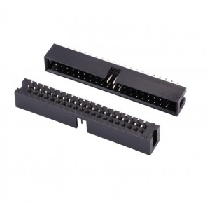 Shrouded Male Header - 2x20 - 2.54mm Pitch - 40 pin IDC connector - Straight Shrouded Male Header - 2x20 - 2.54mm Pitch - 40 pin IDC connector - Straight