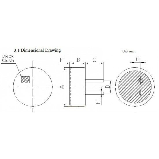 4015P Omnidirectional Electret Condenser Microphone