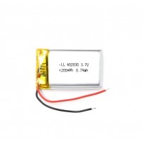 402030 3.7V 200mAh LiPo Rechargeable Battery 