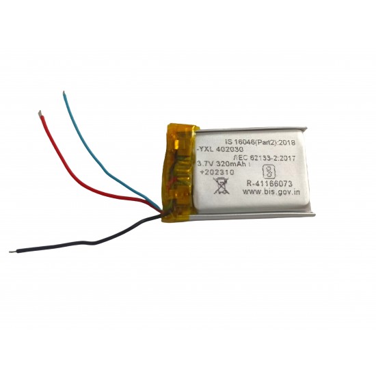 402030 3.7V 320mAh LiPo Rechargeable Battery 402030 3.7V 320mAh LiPo Rechargeable Battery