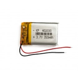402030 3.7V 350mAh LiPo Rechargeable Battery 
