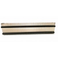 Male Header 40x2 Double Decker SMD Connector, Surface Mount,  2.54mm Pitch 