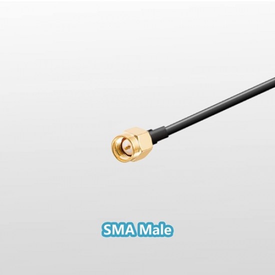 OmniLink 433MHz 3dBi Magnetic Mount Antenna with 3 Meter RG174 Cable & SMA Male Connector for LoRa, RF & IoT Applications