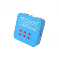 48MP FHD V8 1080P 60FPS HDMI USB Industry Video Microscope Camera - Blue