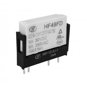 Hongfa 49F-1Z-A1 Relay Socket for HF49FD Relays Hongfa 49F-1Z-A1 Relay Socket for HF49FD Relays