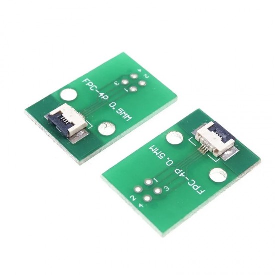 4 Pin 0.5mm FFC / FPC Adapter Board With Soldered Connector