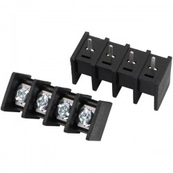 4 Pin Screw Terminal Block Connector - PCB Mount - 9.5mm Pitch - 25A 300V 4 Pin Screw Terminal Block Connector - PCB Mount - 9.5mm Pitch - 25A 300V
