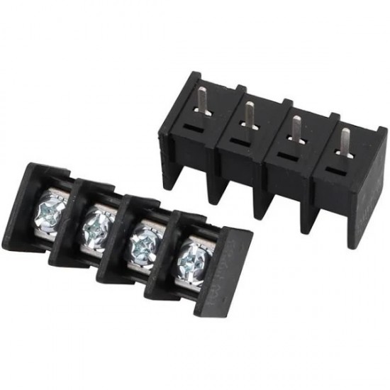 4 Pin Screw Terminal Block Connector - PCB Mount - 9.5mm Pitch - 25A 300V