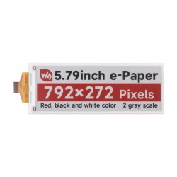 5.79inch E-Paper (B) raw display, e-ink display, 792x272, Red/Black/White, SPI Communication 5.79inch E-Paper (B) raw display, e-ink display, 792x272, Red/Black/White, SPI Communication