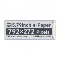 5.79inch e-Paper display Module, e-ink display, 792x272, Black/White, SPI Interface 5.79inch e-Paper display Module, e-ink display, 792x272, Black/White, SPI Interface