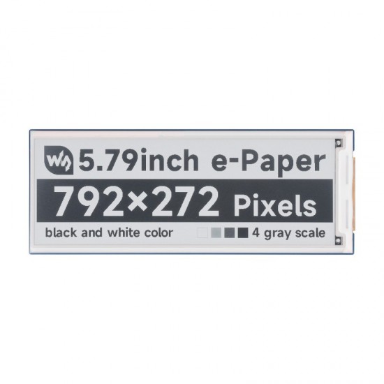 5.79inch e-Paper display Module, e-ink display, 792x272, Black/White, SPI Interface