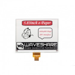 5.83inch, 648×480 E-Ink raw display (B), red/black/white three-color SPI Interface, Without PCB
