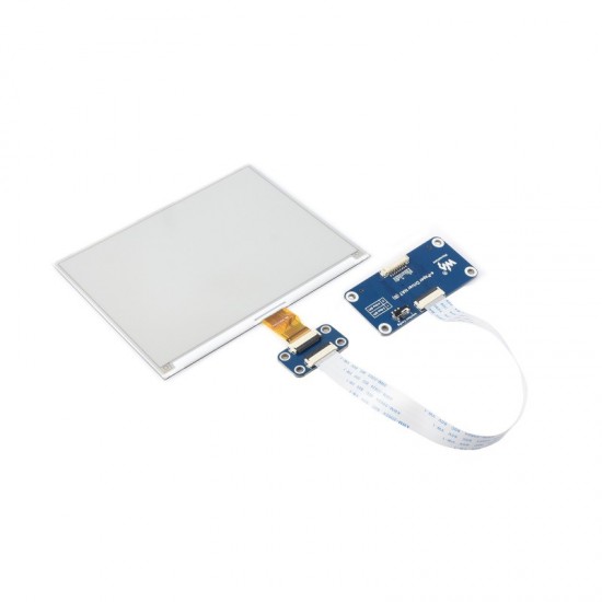 Waveshare 5.83inch E-Paper Display Module (G), E-ink Display, 648 × 480, Red/Yellow/Black/White, SPI Interface with Driver Hat Waveshare 5.83inch E-Paper Display Module (G), E-ink Display, 648 × 480, Red/Yellow/Black/White, SPI Interface with Driver Hat