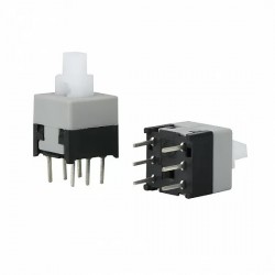 5.8x5.8mm 6 Pin Self-locking power Switch ON/OFF push button switch