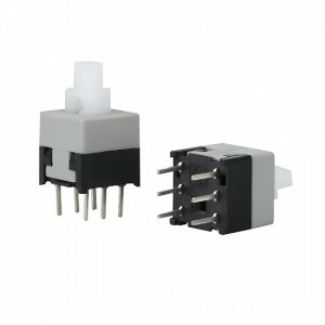 5.8x5.8mm 6 Pin Self-locking power Switch ON/OFF push button switch 5.8x5.8mm 6 Pin Self-locking power Switch ON/OFF push button switch
