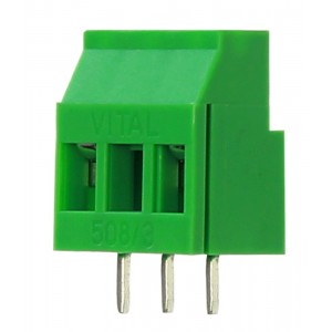 508/3 5.08mm 3 Pin Screw Terminal Connector - 300V 10A 508/3 5.08mm 3 Pin Screw Terminal Connector - 300V 10A