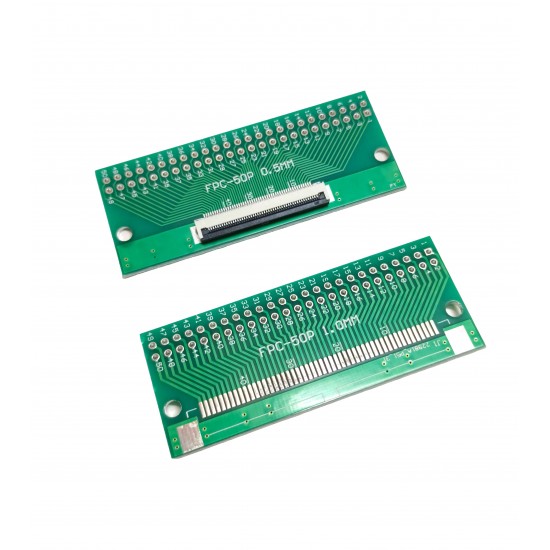 50 Pin 0.5mm FFC / FPC Adapter Board With Soldered Connector