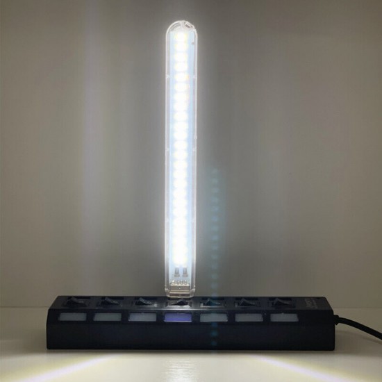 5V 12W 24 LEDs USB LED Night Light / Table Lamp - White