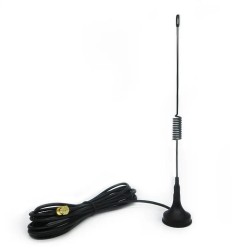 5dBi 868MHz LoRa Suction Cup Antenna - Magnetic Base - 30CM Length - 3 Meter Cable - SMA Male