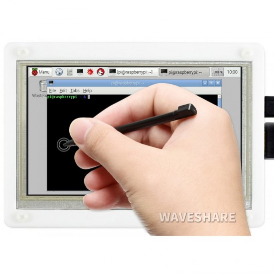 5inch Resistive Touch Screen LCD (B) with Bicolor Case, 800×480, HDMI, Low Power