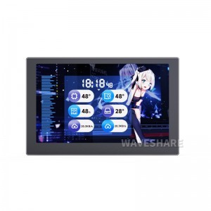 5 Inch 800x480 IPS Panel USB Monitor, PC Case Secondary Screen / Desktop RGB Ambient Screen - Black