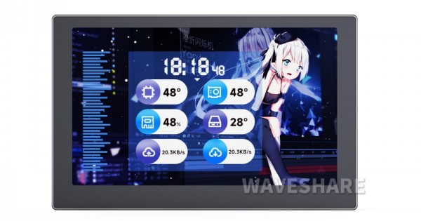 Buy 5 Inch 800x480 IPS Panel USB Monitor, PC Case Secondary Screen ...