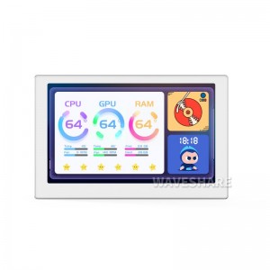5 Inch 800x480 IPS Panel USB Monitor, PC Case Secondary Screen / Desktop RGB Ambient Screen - Silver