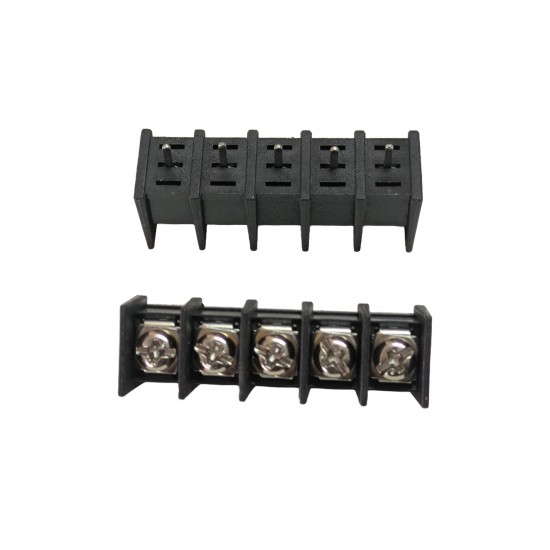 5 Pin Screw Terminal Block Connector - PCB Mount - 9.5mm Pitch - 25A 300V