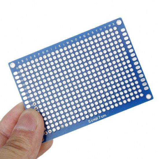 5x7 CM Double Sided Prototype Universal Circuit PCB Board - 2.54mm Pitch